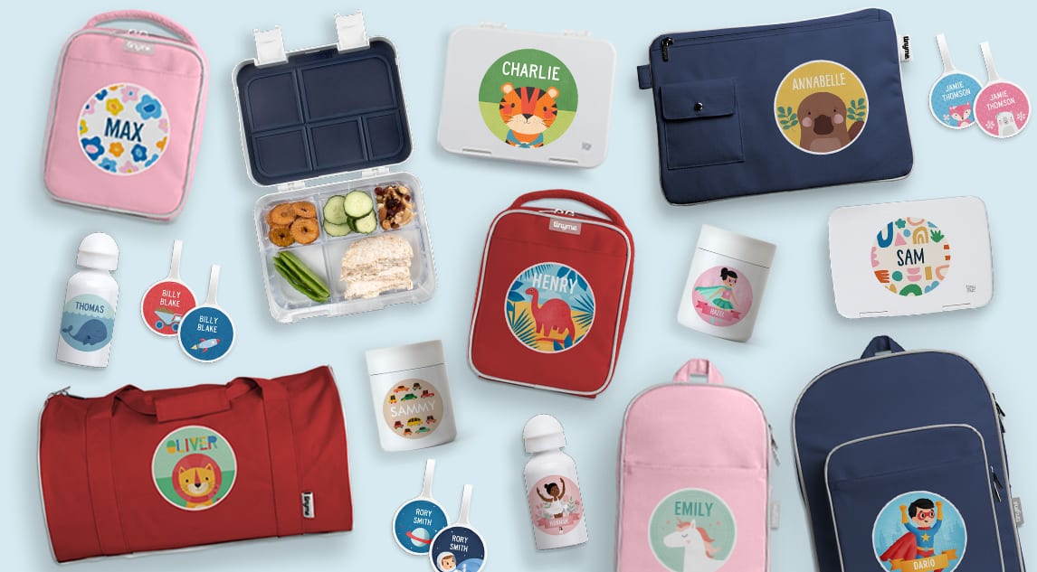 Personalized school bags 2024 and lunch boxes